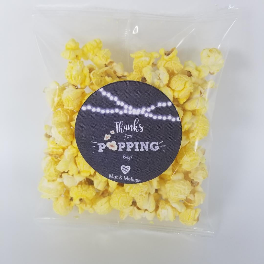 Custom plastic popcorn bags outlet